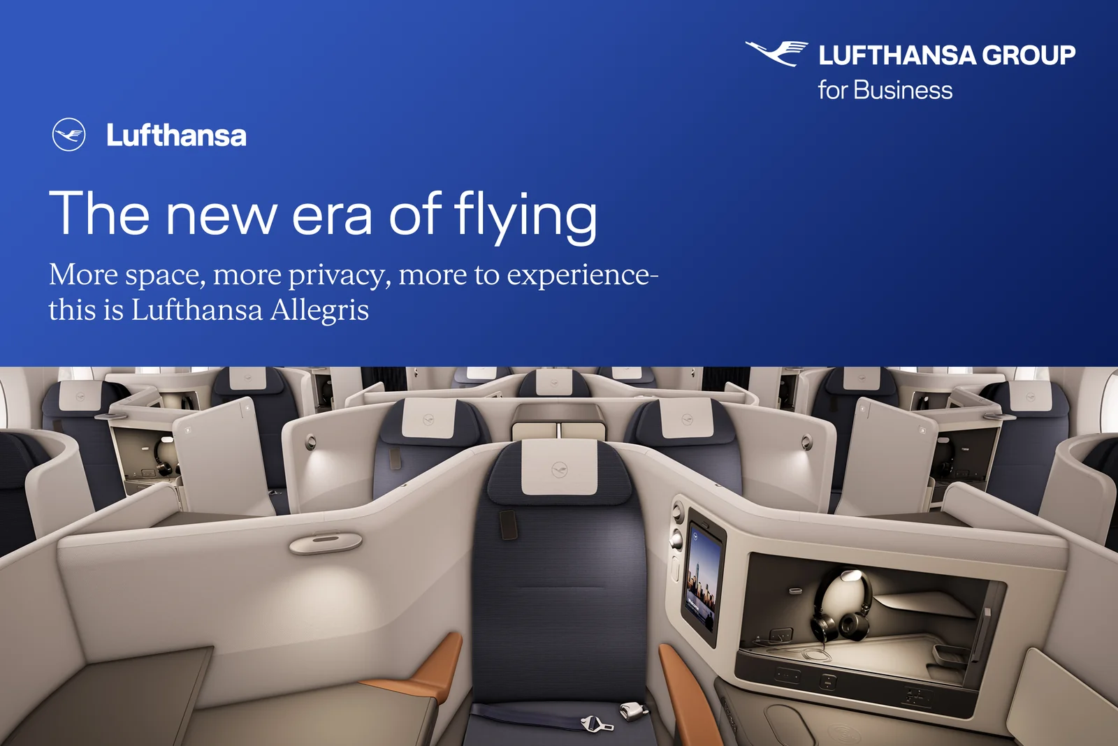 Lufthansa Allegris — nova era letenja. Više prostora i privatnosti.